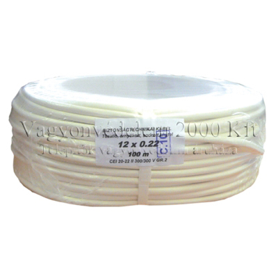 riasztóbolt, riasztobolt, RK 12x0.22 import olasz riasztókábel