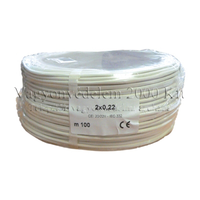 riasztóbolt, riasztobolt, RK 2x0.22 import olasz riasztókábel