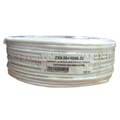 riasztóbolt, riasztobolt, RK 2x0.50+10x0.22 import olasz riasztókábel