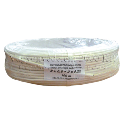 riasztóbolt, riasztobolt, RK 2x0.50+ 2x0.22 import olasz riasztókábel