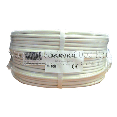 riasztóbolt, riasztobolt, RK 2x0.50+ 8x0.22 import olasz riasztókábel