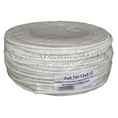 riasztóbolt, riasztobolt, RK 2x0.75+12x0.22 import olasz riasztókábel