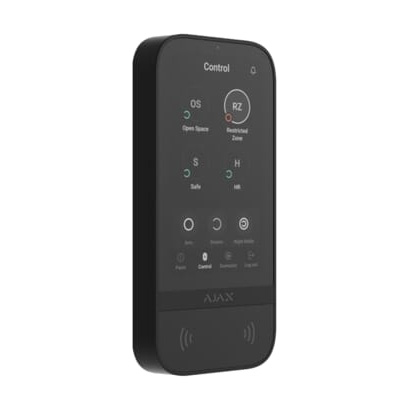 riasztóbolt, riasztobolt, AJAX KeyPad TouchScreen BL - vezeték nélküli kezelő (fekete)