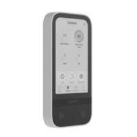riasztóbolt, riasztobolt, AJAX KeyPad TouchScreen WH - vezeték nélküli kezelő (fehér)