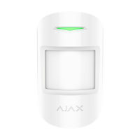 riasztóbolt, riasztobolt, AJAX MotionProtect Plus WH - vezeték nélküli PIR+MW érzékelő (fehér)