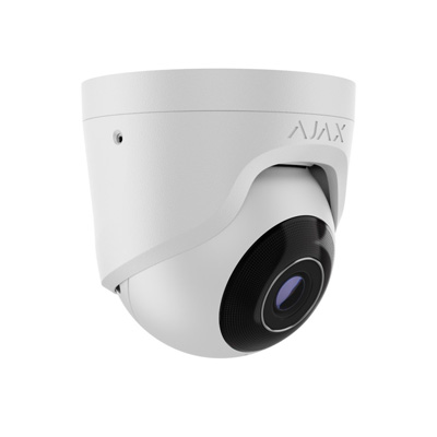 riasztóbolt, riasztobolt, AJAX TURRETCAM 5MP IP dome kamera (WH)