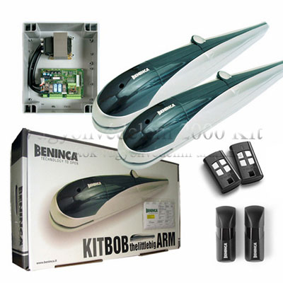 riasztóbolt, riasztobolt, BENINCA KIT-BOB5 szárnyaskapu mozgató szett