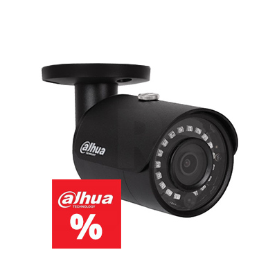 Dahua IPC-HFW1230S-0280B 2MP IP csőkamera (fekete színben)