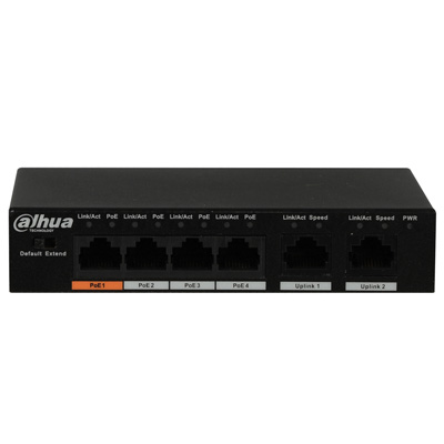 riasztóbolt, riasztobolt, Dahua PFS3006-4ET-60 4 csatornás POE Switch