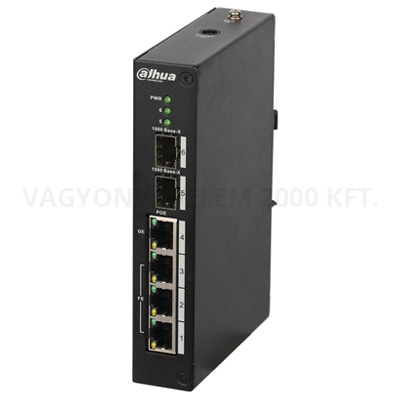 riasztóbolt, riasztobolt, Dahua PFS3206-4P-96 4 csatornás POE Switch