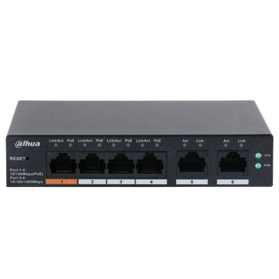 riasztóbolt, riasztobolt, DAHUA CS4006-4ET-60 PoE switch