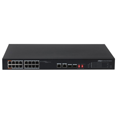 riasztóbolt, riasztobolt, DAHUA PFS3218-16ET-135 PoE switch