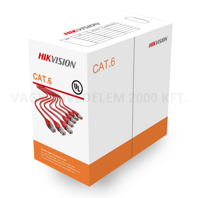 riasztóbolt, riasztobolt, UTP Cat6 fali kábel - Hikvision DS-1LN6-UU (305fm dobozos kiszerelés)