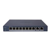 riasztóbolt, riasztobolt, HIKVISION DS-3E1510P-EI/M (B) 10 portos gigabit PoE switch, 80 W, menedzselhető