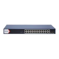 riasztóbolt, riasztobolt, HIKVISION DS-3E1528P-EI/M 28 portos gigabit PoE switch, 230 W, menedzselhető