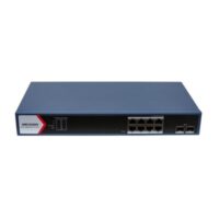 riasztóbolt, riasztobolt, HIKVISION DS-3E1710HP-SI-8P2X 10 portos gigabit PoE switch, 130 W, menedzselhető