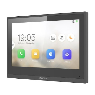 riasztóbolt, riasztobolt, Hikvision DS-KH6351-WTE1 IP 7-coll érintőkijelzős lakáskészülék