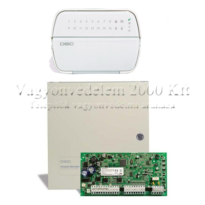 riasztóbolt, riasztobolt, DSC PC1616+PK5516 kezelő+doboz riasztószett