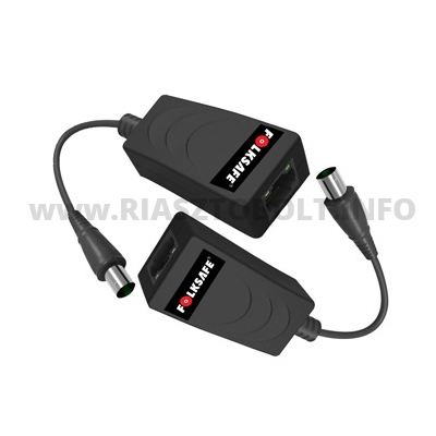 riasztóbolt, riasztobolt, Folksafe EOC7001 Passzív Ethernet Over Koax átalakító