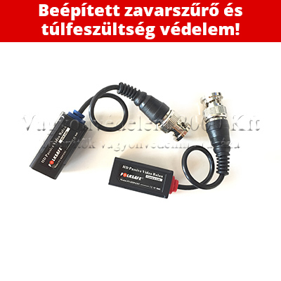 riasztóbolt, riasztobolt, Folksafe HDP4103 HD video balun