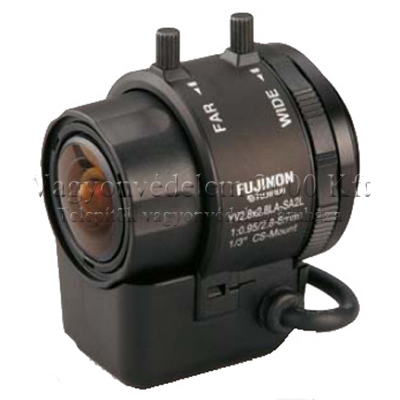 riasztóbolt, riasztobolt, FUJINON YOKOHAMA objektív (2,8 mm - 8,0 mm DC)