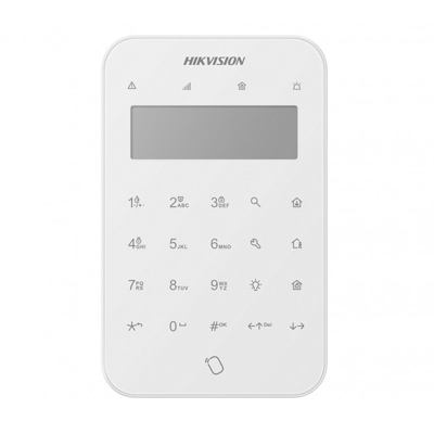 riasztóbolt, riasztobolt, HIKVISION AX PRO DS-PK1-LT-WE vezeték nélküli LCD kezelő