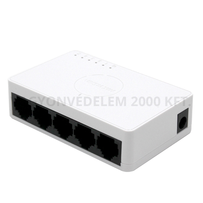 riasztóbolt, riasztobolt, Hikvision DS-3E0105D-E 10/100Mbps 5 portos mini switch
