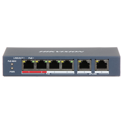riasztóbolt, riasztobolt, Hikvision DS-3E0106P-E/M PoE Switch