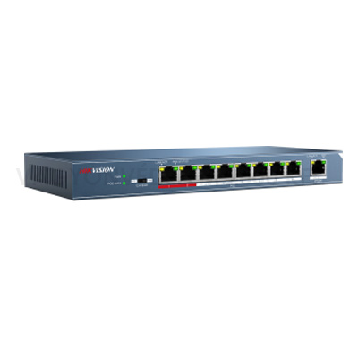 riasztóbolt, riasztobolt, Hikvision DS-3E0109P-E 8-portos PoE (8) Switch
