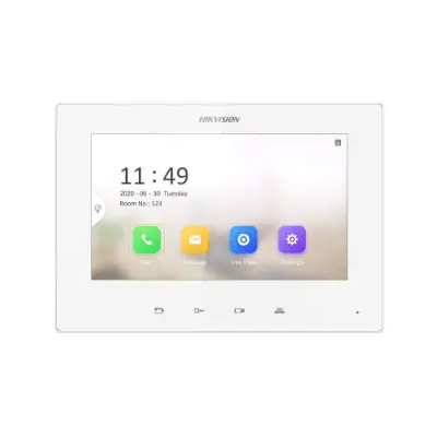 riasztóbolt, riasztobolt, HIKVISION DS-KH6320-LE1/White (B) érintőkijelzős lakáskészülék