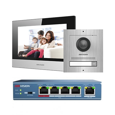 riasztóbolt, riasztobolt, HIKVISION DS-KIS602/S IP kaputelefon szett
