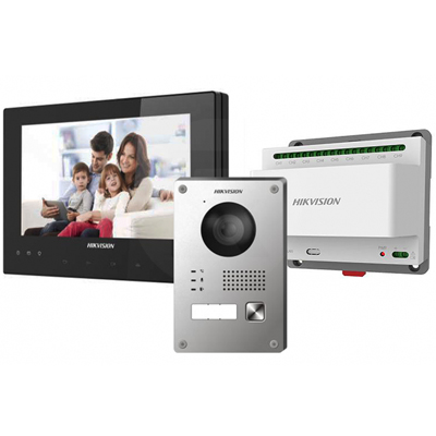 riasztóbolt, riasztobolt, Hikvision DS-KIS701-B-D IP kaputelefon szett