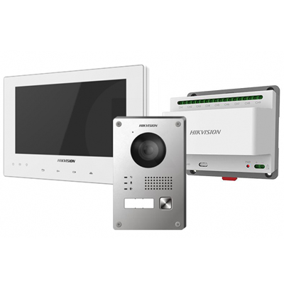 riasztóbolt, riasztobolt, Hikvision DS-KIS701-W-D IP kaputelefon szett