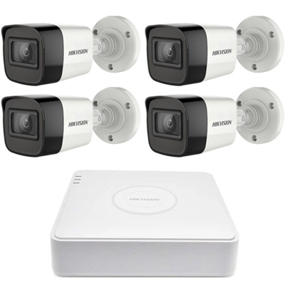 riasztóbolt, riasztobolt, HIKVISION TURBO HD 4 csatornás kamera szett (2MP LITE, csőkamera)