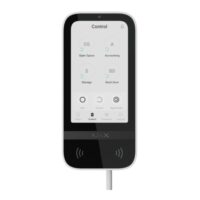 riasztóbolt, riasztobolt, AJAX Keypad TouchScreen Fibra 5" érintőképernyős kezelő - fehér