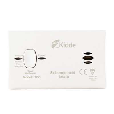 KIDDE 7CO megbízható elemes szén-monoxid érzékelő