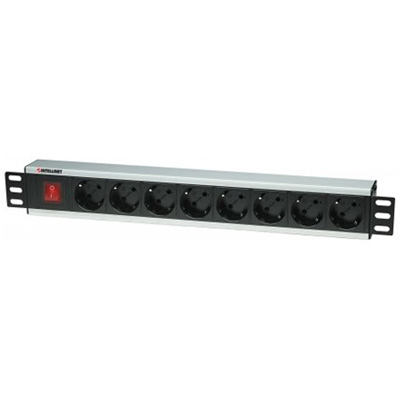 riasztóbolt, riasztobolt, MANHATTAN 8 port elosztó 1U panel (713986)