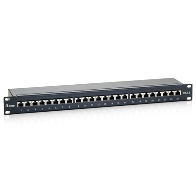 riasztóbolt, riasztobolt, MANHATTAN 24 port Patch panel (1U) - CAT5e (326424)