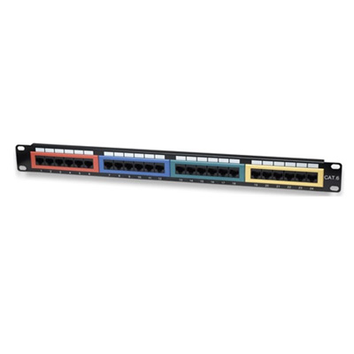 riasztóbolt, riasztobolt, MANHATTAN 24 port Patch panel (1U) - CAT5e (513678)