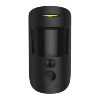 riasztóbolt, riasztobolt, AJAX MotionCam PIR mozgásérzékelő beépített kamerával - fekete
