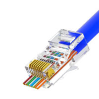 riasztóbolt, riasztobolt, NESTRON CAT5e NPN-RJ45-1C5PTU-PC100 átfűzhető csatlakozó