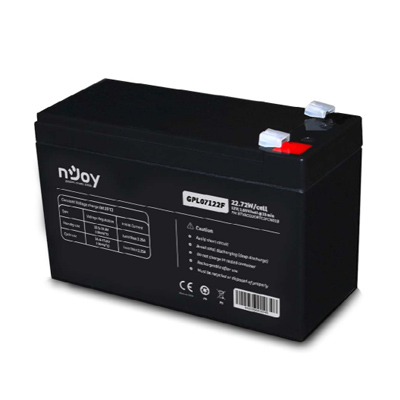 riasztóbolt, riasztobolt, NJOY 12V 7Ah Szünetmentes akkumulátor (GP07122F)