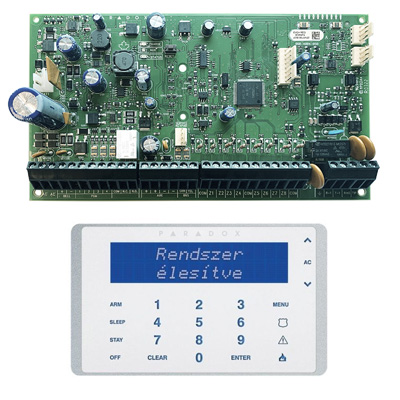 riasztóbolt, riasztobolt, PARADOX EVO HD K656+ érintőgombos LCD kezelővel