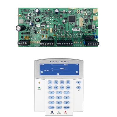 riasztóbolt, riasztobolt, PARADOX SP5500+ K35 IKON LCD kezelővel