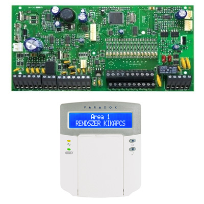 riasztóbolt, riasztobolt, PARADOX SP7000+ K32LCD+ LCD kezelővel