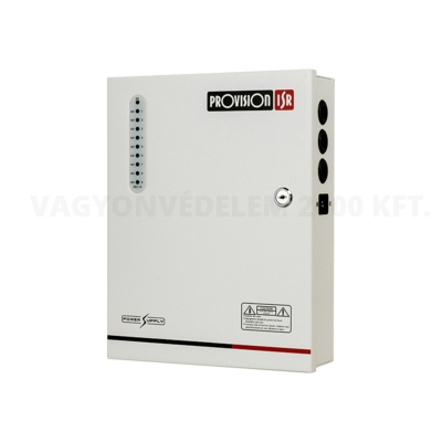 riasztóbolt, riasztobolt, PROVISION PR-10A9CH-B 12V/10A központi tápegység
