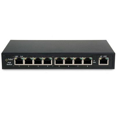 riasztóbolt, riasztobolt, Pulsar S94 9 port Switch 4 POE port
