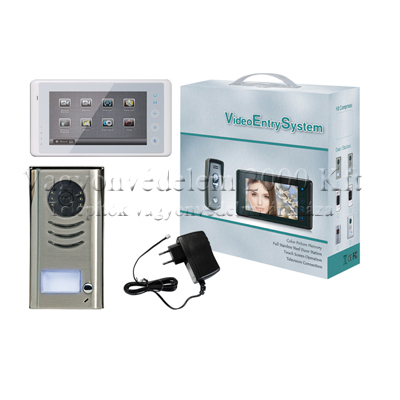 riasztóbolt, riasztobolt, RIACOM-VT2791-W/B videós kaputelefon szett