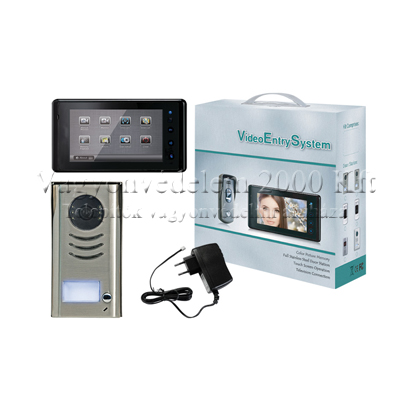 riasztóbolt, riasztobolt, RIACOM-VT2791 SD-B/SD-W videós kaputelefon szett