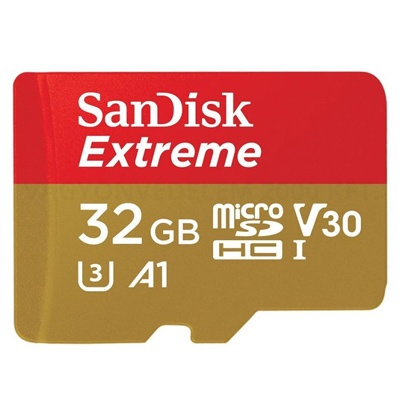 riasztóbolt, riasztobolt, 32GB Sandisk Extreme U3 V30 UHS-I microSDXC kártya (173420)